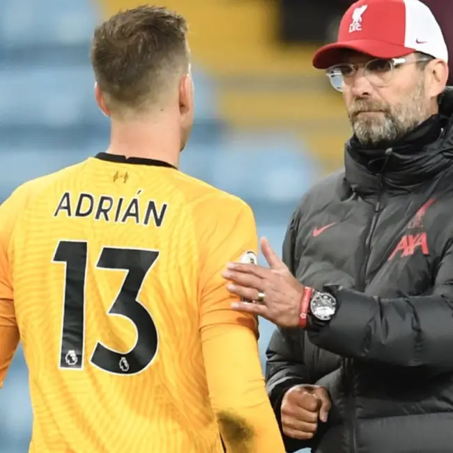 Klopp Defends Adrian After Heavy Defeat To Aston Villa