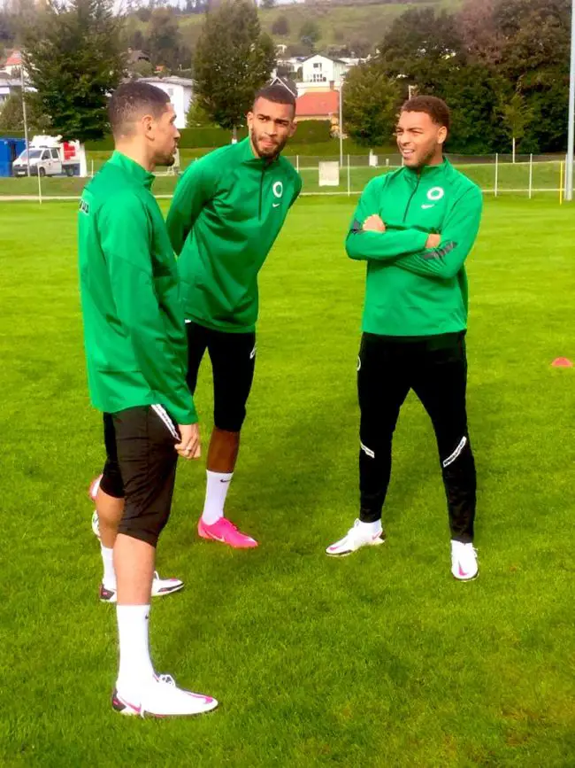 leon-balogun-kevin-akpoguma-cyriel-dessers-super-eagles-desert-foxes-algeria-international-friendly-worthersee-stadium-klagenfurt