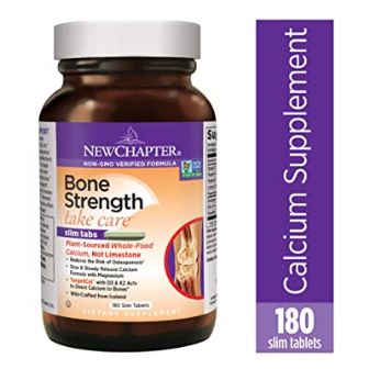 New Chapter Calcium Supplement – Bone Strength Whole Food Calcium with Vitamin K2 + D3