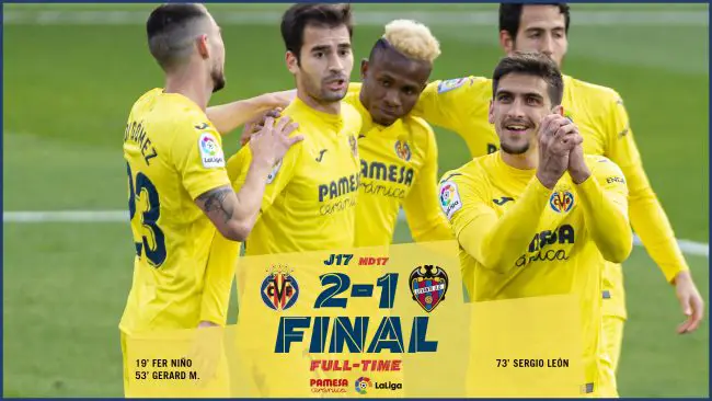 Spain: Chukwueze Bags Assist In Villarreal's Win Vs Levante