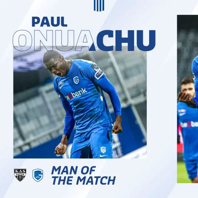 Genk Celebrate Hat-Trick Hero Onuachu