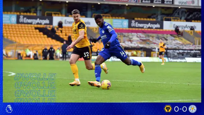 'He Worked Hard'- Rodgers Offers Support For Iheanacho After Forward's Dismal Showing Against Wolves