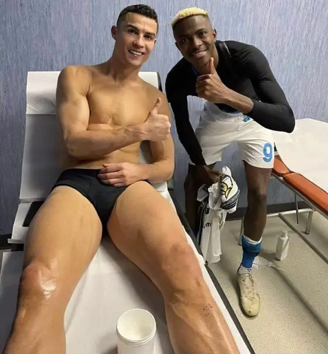 Osimhen Meets Cristiano Ronaldo After Napoli Win Vs Juventus