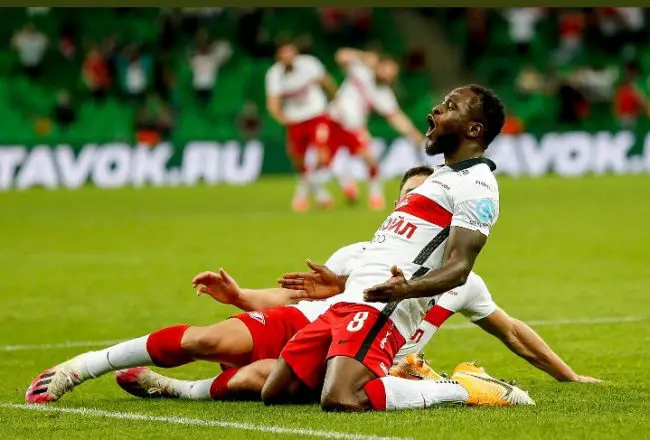 Russia: Moses Screamer Helps Spartak Moscow Secure Champions League Spot ; Ejuke Also On Target For CSKA