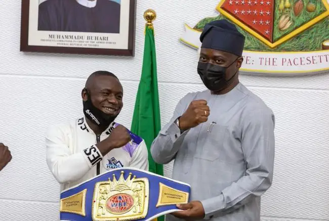 How Gunmen Attacked Me After I Received N10m From Gov Makinde - Nigerian WBF Boxing Champion, Oyekola Reveals