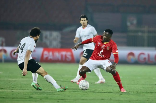 Ajayi Celebrates Al Ahly's Win Vs El- Gaish