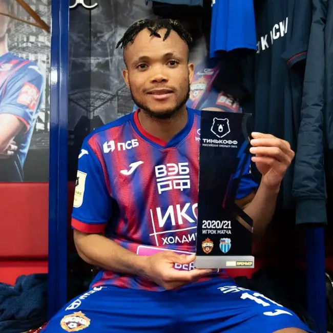 Ejuke Scoops CSKA Moscow Player Of The Month Award Again