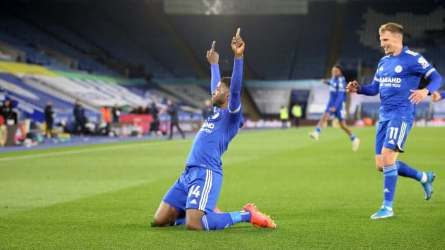 Iheanacho Battles Vardy For Leicester City Goal Of The Month Award