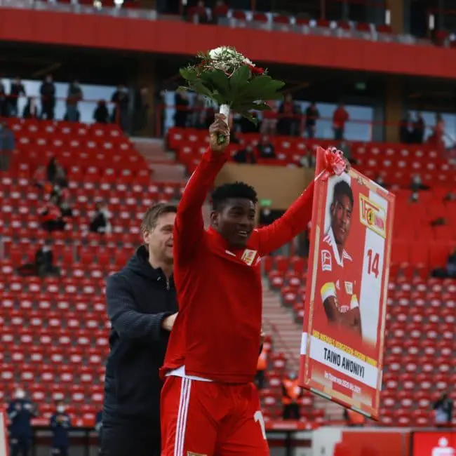 Union Berlin Bids Awoniyi Farewell With Special Award