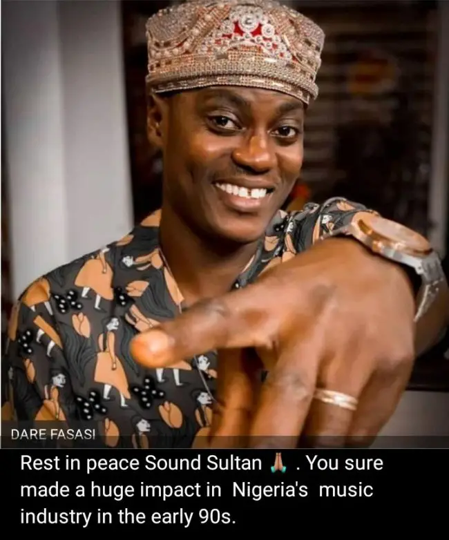 Amokachi, Omeruo Mourn Late Nigerian Music Star Sound Sultan