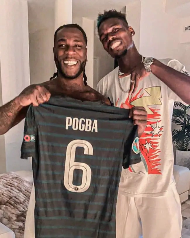 Burna Boy Celebrates Birthday With Paul Pogba In Miami