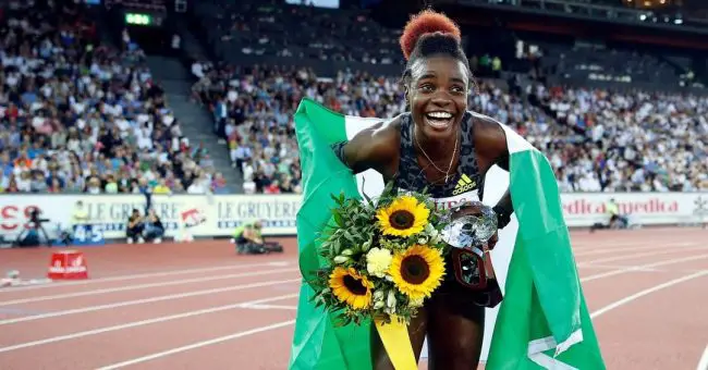 tobiloba-amusan-weltklasse-diamond-league-100m-hurdles-sports-minister-sunday-dare