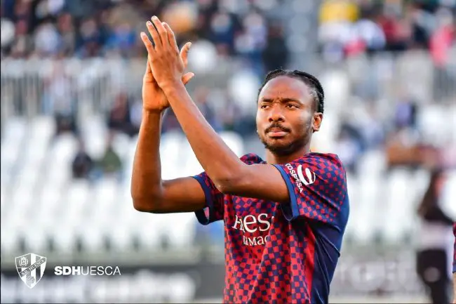 Nwakali Pens Emotional Farewell Message To Huesca Fans