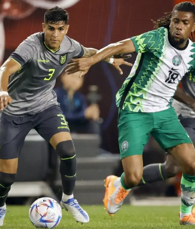 alex-iwobi-piero-hincapie-nigeria-super-eagles-ecuador-la-tri-international-friendly