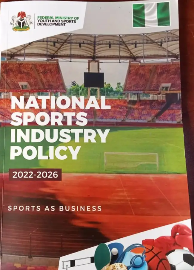 national-sports-industry-policy-nsip-africa-sports-ventures-group-federal-ministry-of-youth-and-sports-development