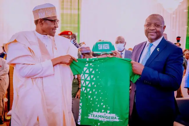 president-muhammadu-buhari-chief-sunday-dare-national-sports-industry-policy-nsip-federal-government