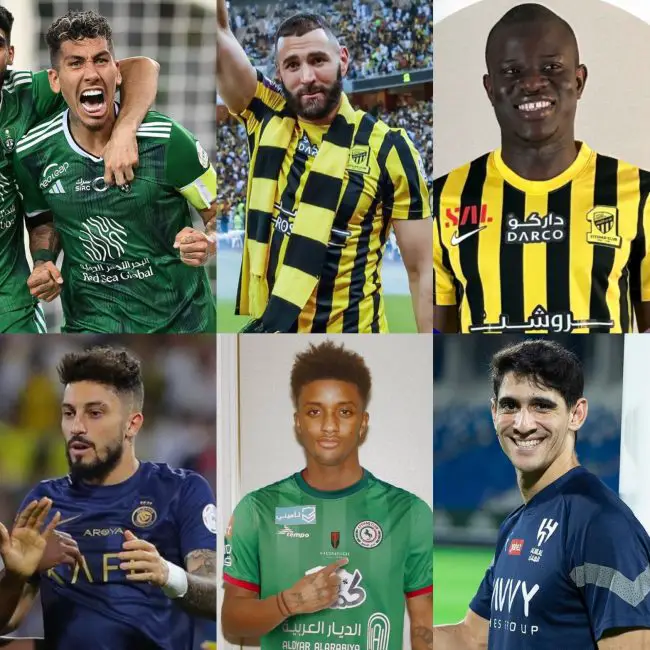 saudi-pro-league-roberto-firmino-al-ahli-sfc-karim-benzema- al-ittihad-club-n-golo-kante