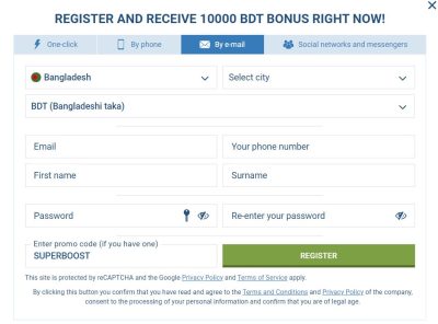 1xbet bd email registration 