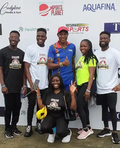 complete-sports-celebrity-workout-peter-rufai-moses-kpakor-jeremiah-kuhwa-infinix-monster-energy-healthtracka-ikoyi-recreational-park-pastor-mrs-esther-ojeagbase-complete-communications-limited