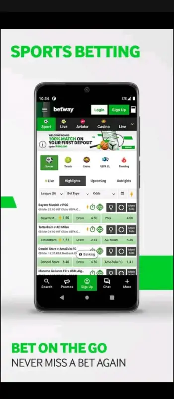 Betway App Guide: How to Download, Install and Sign up