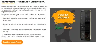 How to Update the Jeetbuzz App