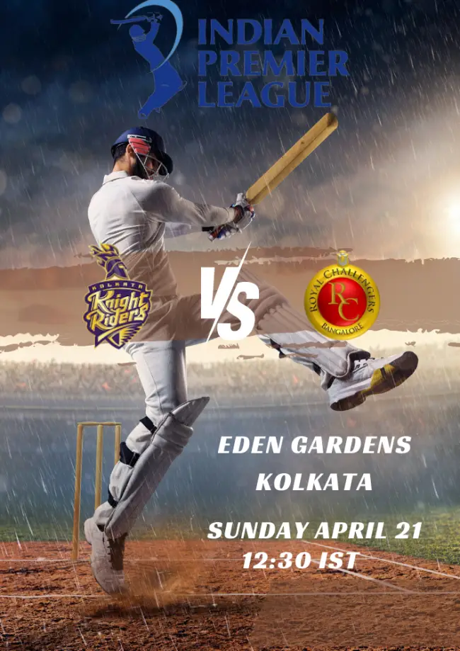 Kolkata Knight Riders vs Royal Challengers Bengaluru