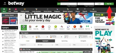 how to register with betway