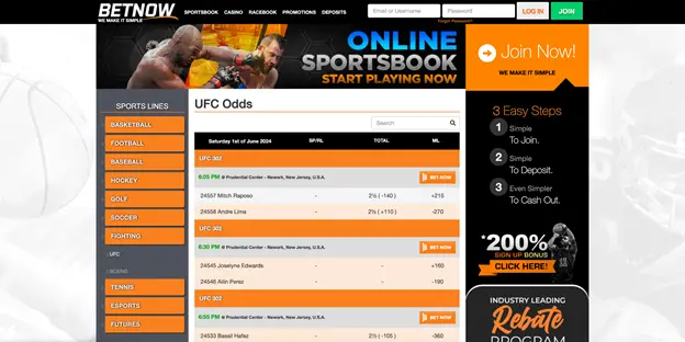 UFC Betting Sites