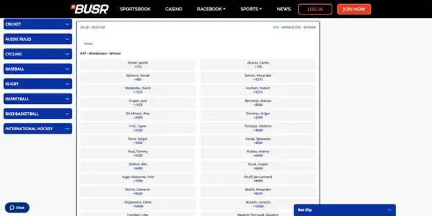 Wimbledon Betting Sites