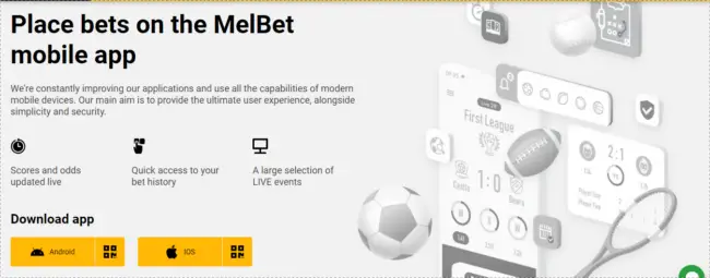 Downnload melbet app