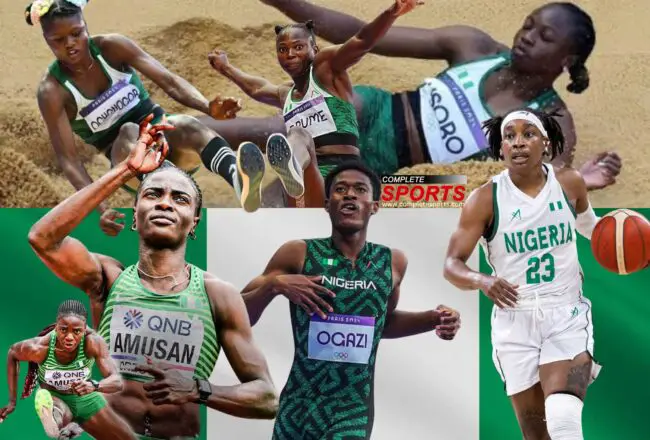 team-nigeria-paris-2024-olympic-games-tobi-amusan-d'tigress-samuel-ogazi-ese-brume-ruth-usoro-prestina-ochonogor