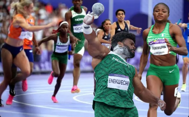 team-nigeria-paris-2024-olympic-games-4x400-mixed-relay-chukwuebuka-enekwechi-rosemary-chukwuma