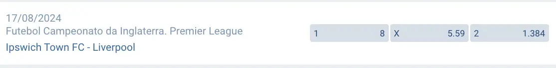 palpite Ipswich Town x Liverpool 17/08/2024, H2H, analise, previsao e dicas, melhor apostas esportivas online no brasil em 2024. Brazil. Premier League. Dicas e prvisao