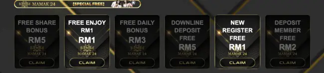 mamak24 malaysia, free credit no deposit online casino