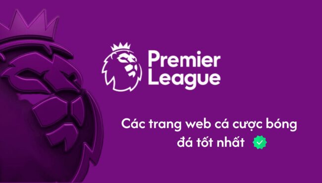 Các trang web cá cược bóng đá uy tín Premier League với tỷ lệ cược cao