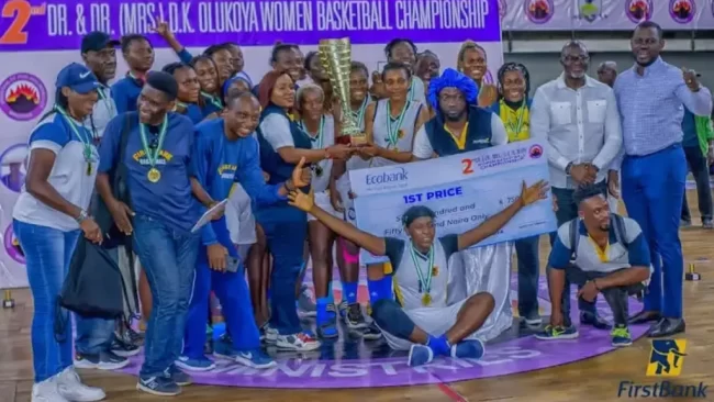 FirstBank Female Basketball team