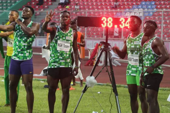 team-nigeria-4-x-100m-relay-favour-ashe-godson-brume-alaba-akintola-udodi-onwuzurike-world-athletics-championships