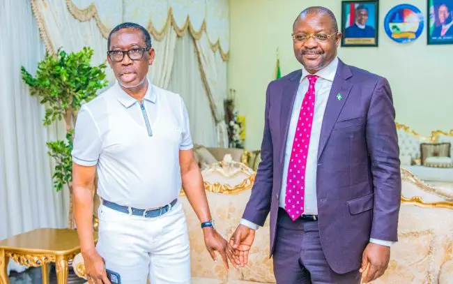 delta-state-governor-ifeanyi-okowa-chief-sunday-dare-minister-of-youth-and-sports-development