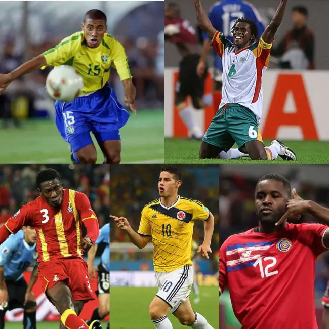 qatar-2022-fifa-world-cup-kleberson-aliou-cisse-james-rodriguez-asamoah-gyan-joel-campbell