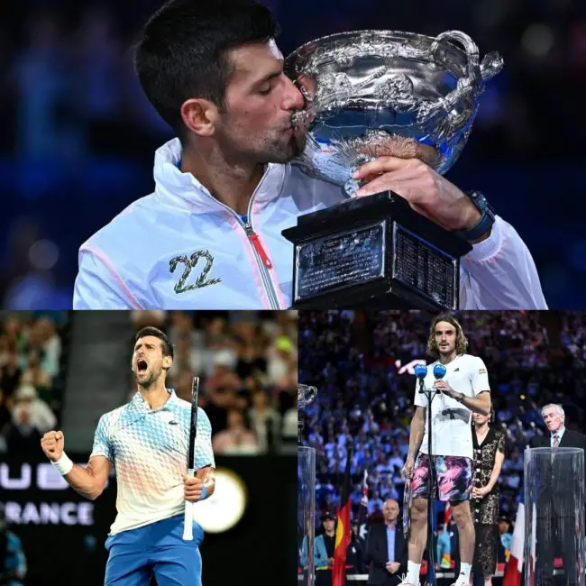 novak-jokovic-stefanos- -tsitsipas-autralian-open-tennis-rod-laver-arena