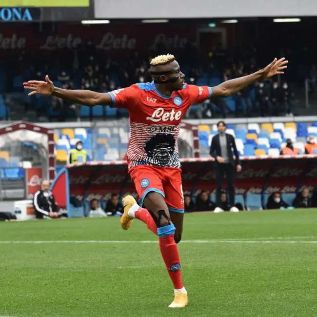 Serie A: Osimhen Scores, Assist In Napoli's Big Win Against Sassuolo