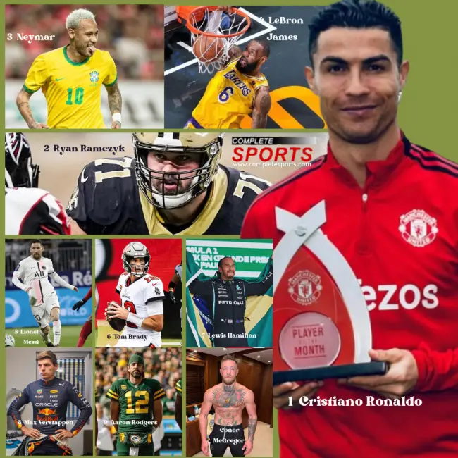 influential-sports-stars-cristiano-ronaldo-ryan-ramczyk-neymar-lebron-james